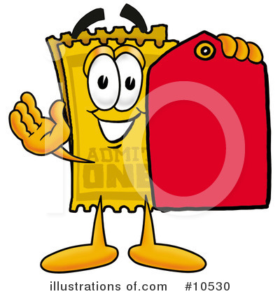 Royalty-Free (RF) Ticket Clipart Illustration by Mascot Junction - Stock Sample #10530