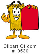 Ticket Clipart #10530 by Mascot Junction