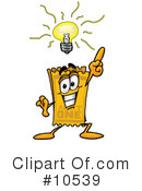 Ticket Clipart #10539 by Mascot Junction