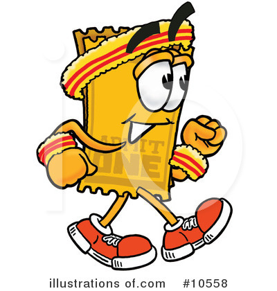 Ticket Stub Clipart #10558 by Mascot Junction