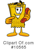 Ticket Clipart #10565 by Mascot Junction