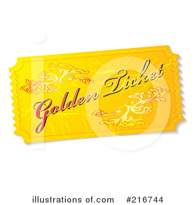 Royalty-Free (RF) Ticket Clipart Illustration by michaeltravers - Stock Sample #216744