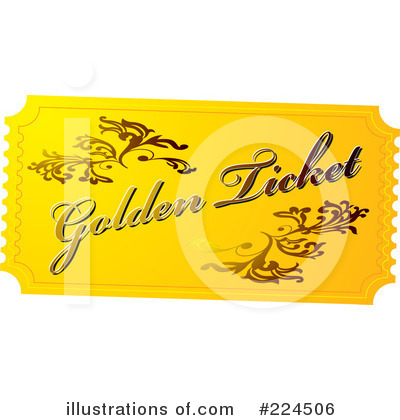 Golden Ticket Clipart #224506 by michaeltravers