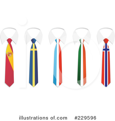 Royalty-Free (RF) Tie Clipart Illustration by Qiun - Stock Sample #229596