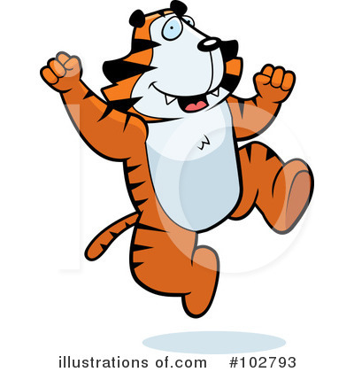 Royalty-Free (RF) Tiger Clipart Illustration by Cory Thoman - Stock Sample #102793