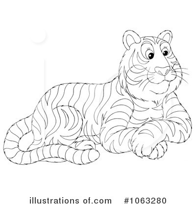 Royalty-Free (RF) Tiger Clipart Illustration by Alex Bannykh - Stock Sample #1063280