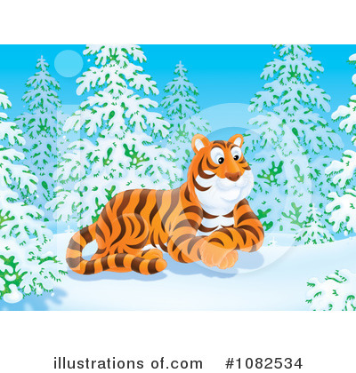 Royalty-Free (RF) Tiger Clipart Illustration by Alex Bannykh - Stock Sample #1082534