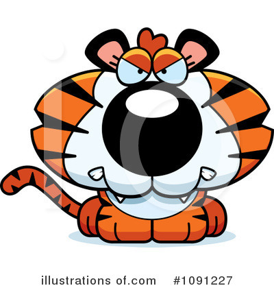 Royalty-Free (RF) Tiger Clipart Illustration by Cory Thoman - Stock Sample #1091227