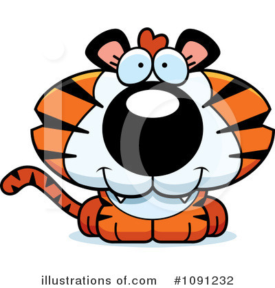 Tiger Clipart #1091232 by Cory Thoman