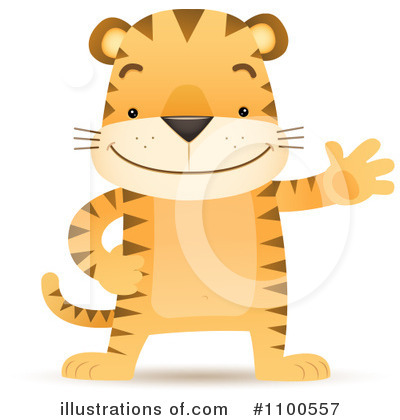 Royalty-Free (RF) Tiger Clipart Illustration by Qiun - Stock Sample #1100557