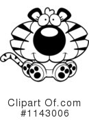 Tiger Clipart #1143006 by Cory Thoman