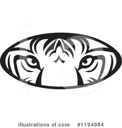 Royalty-Free (RF) Tiger Clipart Illustration by Johnny Sajem - Stock Sample #1194984