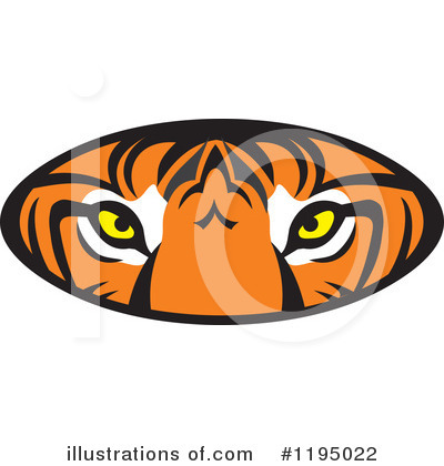 Royalty-Free (RF) Tiger Clipart Illustration by Johnny Sajem - Stock Sample #1195022