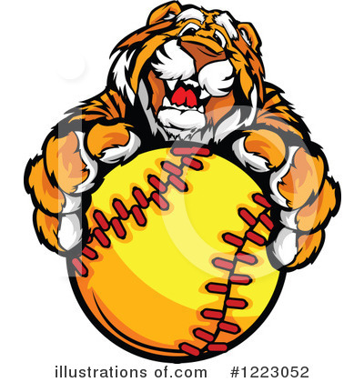 Royalty-Free (RF) Tiger Clipart Illustration by Chromaco - Stock Sample #1223052
