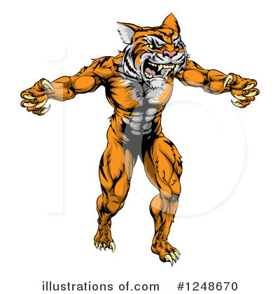 Tiger Clipart #1248670 by AtStockIllustration
