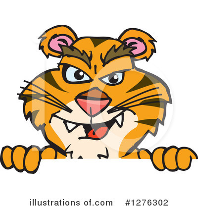 Tiger Clipart #1276302 by Dennis Holmes Designs