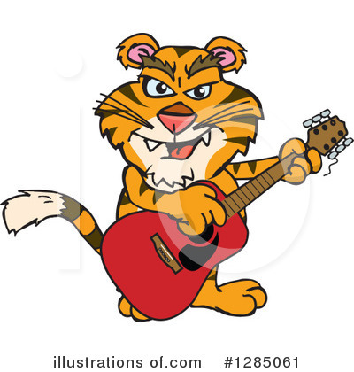 Royalty-Free (RF) Tiger Clipart Illustration by Dennis Holmes Designs - Stock Sample #1285061