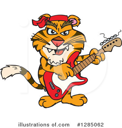 Royalty-Free (RF) Tiger Clipart Illustration by Dennis Holmes Designs - Stock Sample #1285062