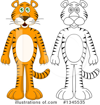 Royalty-Free (RF) Tiger Clipart Illustration by Liron Peer - Stock Sample #1345535