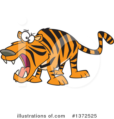 Royalty-Free (RF) Tiger Clipart Illustration by toonaday - Stock Sample #1372525
