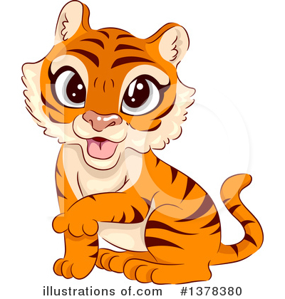 Royalty-Free (RF) Tiger Clipart Illustration by BNP Design Studio - Stock Sample #1378380