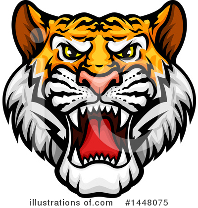 Tiger Clipart #1448075 by Vector Tradition SM