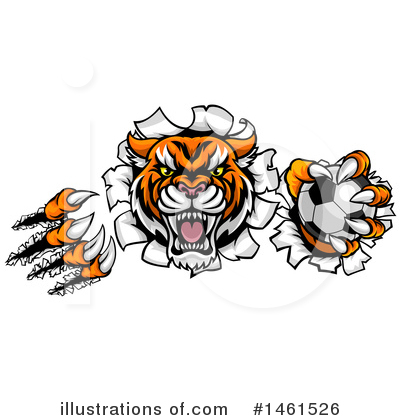 Royalty-Free (RF) Tiger Clipart Illustration by AtStockIllustration - Stock Sample #1461526