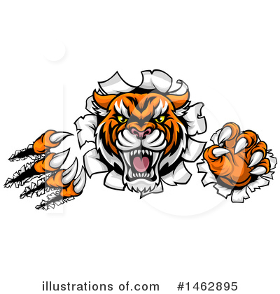 Royalty-Free (RF) Tiger Clipart Illustration by AtStockIllustration - Stock Sample #1462895