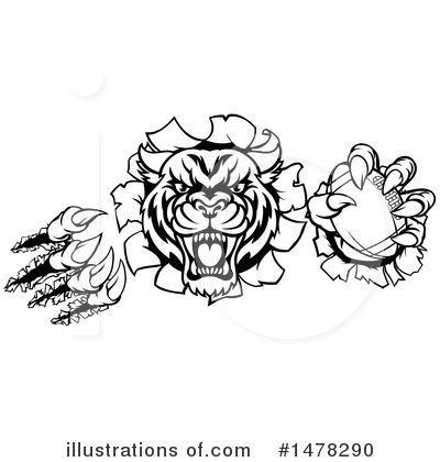 Royalty-Free (RF) Tiger Clipart Illustration by AtStockIllustration - Stock Sample #1478290
