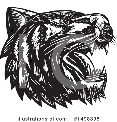 Royalty-Free (RF) Tiger Clipart Illustration by patrimonio - Stock Sample #1498398