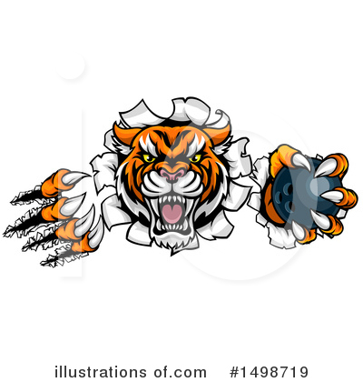 Royalty-Free (RF) Tiger Clipart Illustration by AtStockIllustration - Stock Sample #1498719
