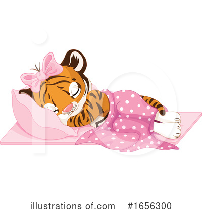 Royalty-Free (RF) Tiger Clipart Illustration by Pushkin - Stock Sample #1656300