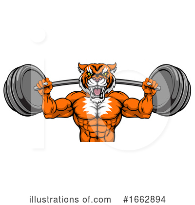 Royalty-Free (RF) Tiger Clipart Illustration by AtStockIllustration - Stock Sample #1662894