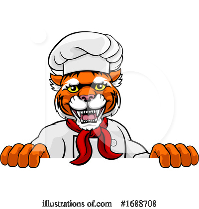 Royalty-Free (RF) Tiger Clipart Illustration by AtStockIllustration - Stock Sample #1688708