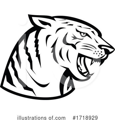 Royalty-Free (RF) Tiger Clipart Illustration by patrimonio - Stock Sample #1718929