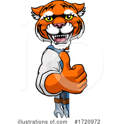 Royalty-Free (RF) Tiger Clipart Illustration by AtStockIllustration - Stock Sample #1720972