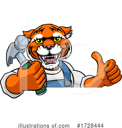 Royalty-Free (RF) Tiger Clipart Illustration by AtStockIllustration - Stock Sample #1728444