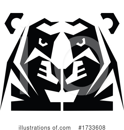 Royalty-Free (RF) Tiger Clipart Illustration by Vector Tradition SM - Stock Sample #1733608