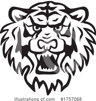 Royalty-Free (RF) Tiger Clipart Illustration by Johnny Sajem - Stock Sample #1757068