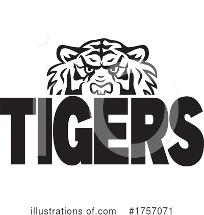 Royalty-Free (RF) Tiger Clipart Illustration by Johnny Sajem - Stock Sample #1757071