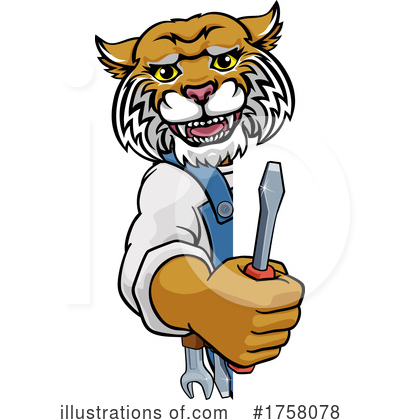 Royalty-Free (RF) Tiger Clipart Illustration by AtStockIllustration - Stock Sample #1758078