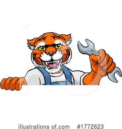Royalty-Free (RF) Tiger Clipart Illustration by AtStockIllustration - Stock Sample #1772623