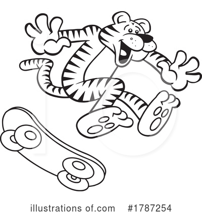 Royalty-Free (RF) Tiger Clipart Illustration by Johnny Sajem - Stock Sample #1787254