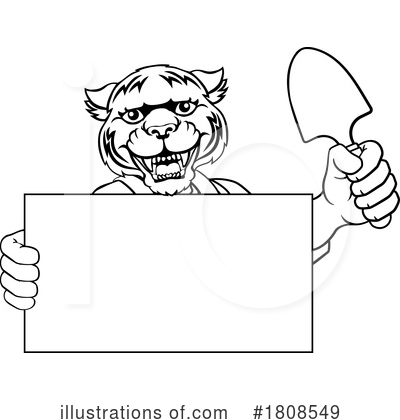 Royalty-Free (RF) Tiger Clipart Illustration by AtStockIllustration - Stock Sample #1808549