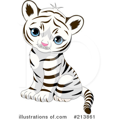 Royalty-Free (RF) Tiger Clipart Illustration by Pushkin - Stock Sample #213861