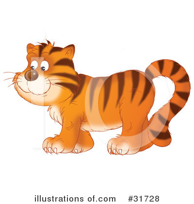 Royalty-Free (RF) Tiger Clipart Illustration by Alex Bannykh - Stock Sample #31728