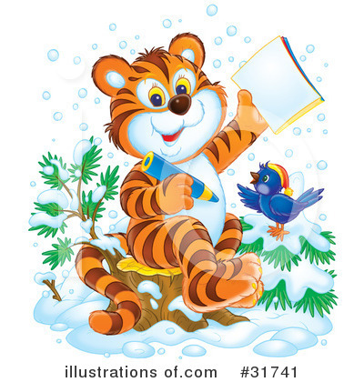 Royalty-Free (RF) Tiger Clipart Illustration by Alex Bannykh - Stock Sample #31741