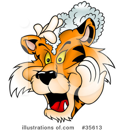 Royalty-Free (RF) Tiger Clipart Illustration by dero - Stock Sample #35613
