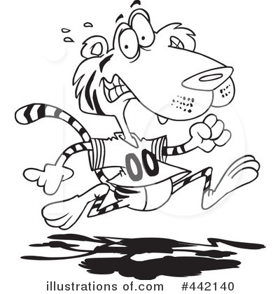 Royalty-Free (RF) Tiger Clipart Illustration by toonaday - Stock Sample #442140