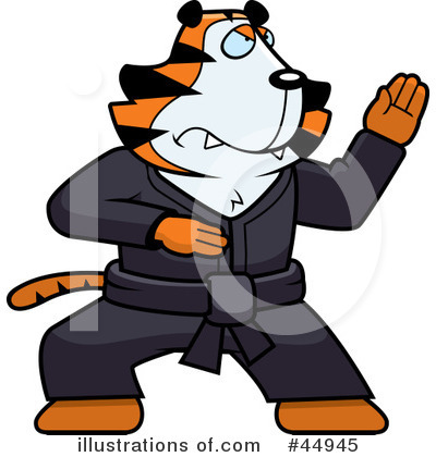 Royalty-Free (RF) Tiger Clipart Illustration by Cory Thoman - Stock Sample #44945